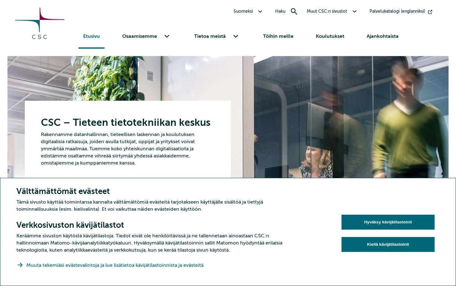 CSC – Tieteen tietotekniikan keskus 页面快照